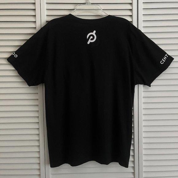 Peloton Century Club 100 short sleeve t shirt Black & White adult medium rare - Picture 7 of 12
